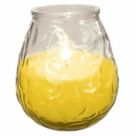 Citronella-Kerze für den Außenbereich im Glas, Fliegen- und Insektenschutzmittel