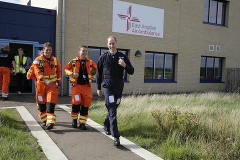 Der Herzog von Cambridge absolviert seine letzte Schicht mit dem East Anglian Air Ambulance