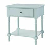 Dorfield 1 Schublade Sea Breeze Green Wood Nightstand