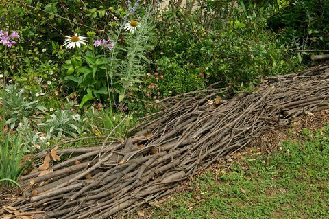 Holzstapel draußen