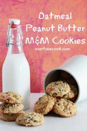 Haferbutter Erdnussbutter M & M Cookies