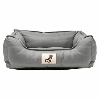 AllPetSolutions Dexter Beds Weiches, wasserdichtes, waschbares, strapazierfähiges Korb-Hundebett (M, Grau)