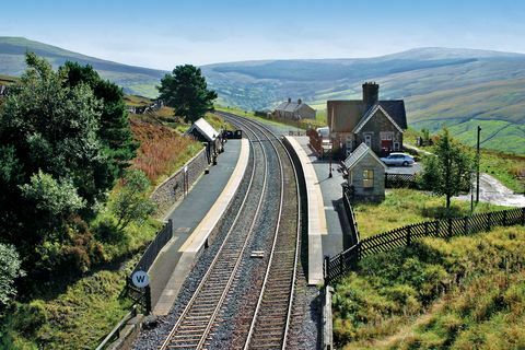 Dent Station - Bahnsteig - Cumbria