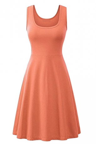 Oranges Kleid