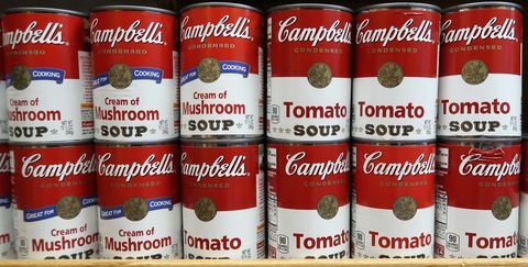 Campbells Suppendosen im Lebensmittelgeschäft