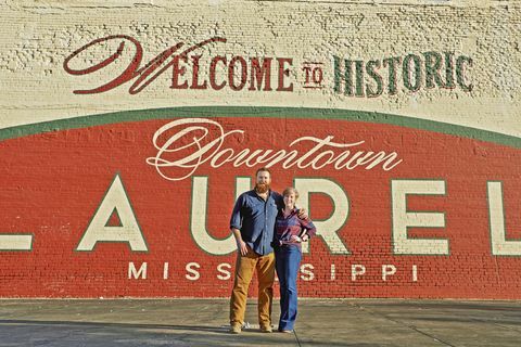 Drehort der Heimatstadt Lorbeer Mississippi