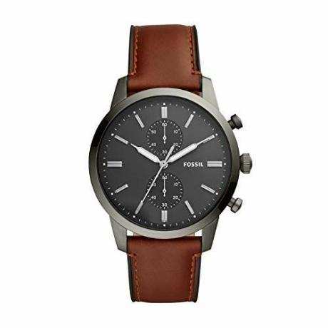 Herren-Chronographenuhr Townsman aus Quarz, Edelstahl und Leder