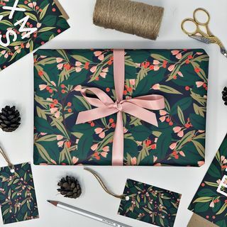 Weihnachts-recycelbares Geschenkpapier-Set
