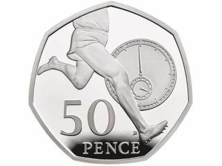 Roger Bannister 50p Foto