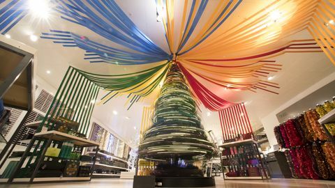 John Lewis Christmas Shop 2018 - Ombre Regenbogenbaum