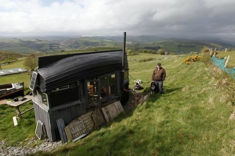 Airbnb Boatel Blick über Snowdonia