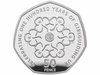 Das Royal Mint Girl Guides 50p Foto