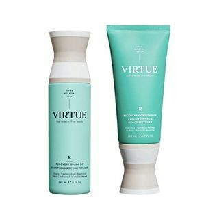 VIRTUE Recovery Shampoo & Conditioner Set | Volle Größe | Alpha-Keratin repariert trockenes, geschädigtes Haar | Sulfatfrei, parabenfrei, farbecht