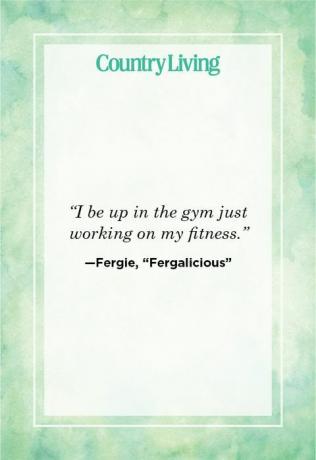 Fitness-Zitat Fergie