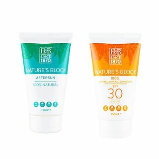 Holland & Barrett Natures Block Sun Cream SPF 30 & Aftersun Bundle 150ml