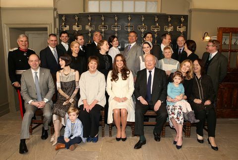 Die Herzogin von Cambridge besucht die Downton Abbey in den Ealing Studios