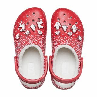 Klassisch gefütterter Holiday Charm Clog (RotWeiß)