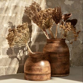 Vase aus Mangoholz