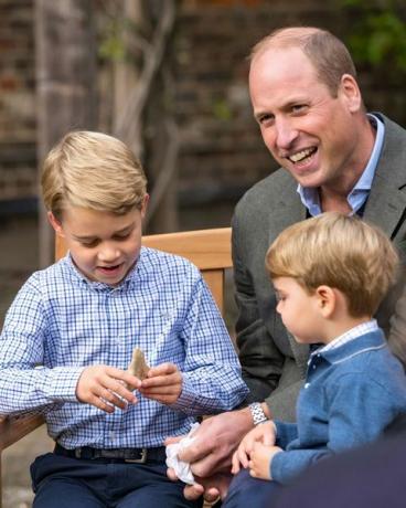 Prinz William mit seinen beiden Söhnen George und Louis