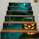 Spukhaus Halloween Treppe Aufkleber