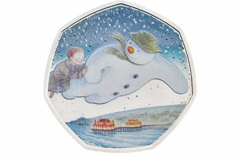 Die Schneemannmünze