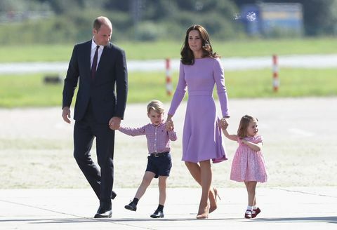 Herzog und Herzogin von Cambridge mit Prinz George und Prinzessin Charlotte