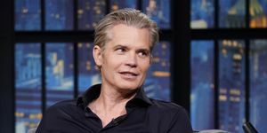 Timothy Olyphant über „Late Night with Seth Meyers“, Staffel 10, kurz nach Abschluss der Produktion von „Justified City Primeval“.