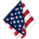 Amerikanische Flagge gedruckt Bandana