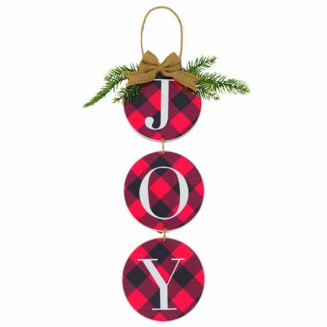 Buffalo Plaid JOY Wandschild