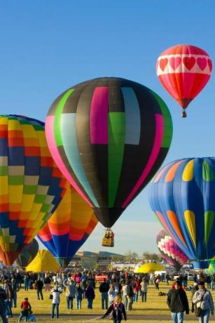 jährliche internationale Heißluftballon-Fiesta in Albuquerque, Albuquerque, New Mexico