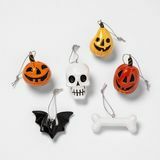 6pc Halloween Harz Ornament Set