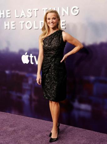 us-schauspielerin reese witherspoon kommt für apple tv das letzte, was er mir erzählt hat, premiere bei der bruin regency theater in westwood, kalifornien, am 13. april 2023 foto von michael tran afp foto von michael tranafp via getty Bilder