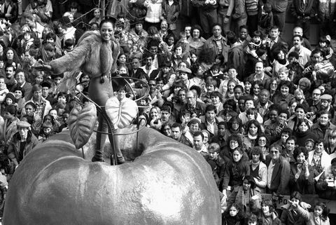 Sängerin Diana Ross grüßt Feiertagsmenge bei der 53. jährlichen Macys Day Parade