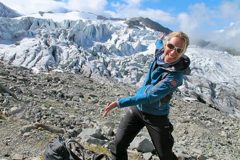 Bergsteigen Frau Schnee Eis