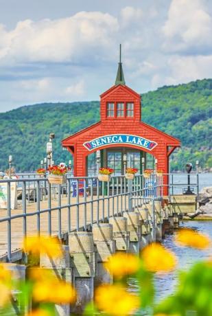 Lake Seneca Pier Watkins Glen, Bundesstaat New York