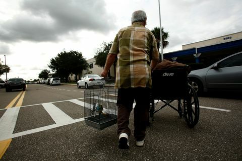 Massiver Hurrikan Irma Bears Down auf Florida