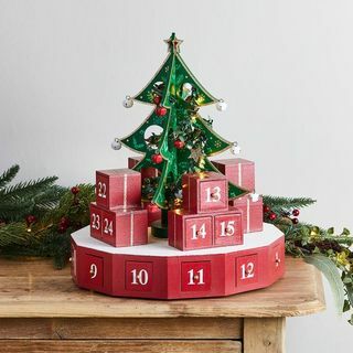 Weihnachtsbaum 3D Adventskalender aus Holz