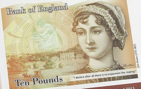 Jane Austen über neue Zehn-Pfund-Note - £ 10