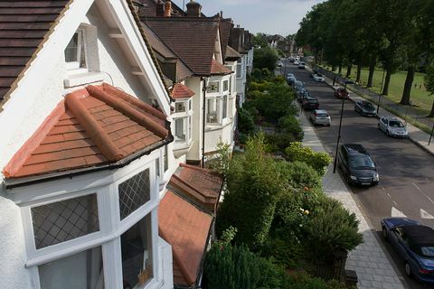 Edwardian Häuser und Luftstraße - Lambeth