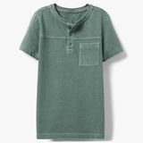 Henley-T-Shirt mit Tasche