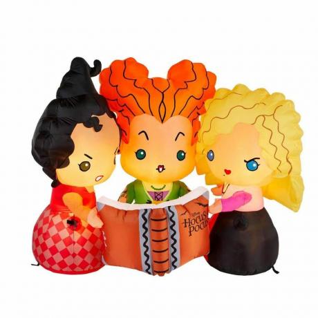 5 Fuß. LED Hocus Pocus Sanderson Sisters mit Zauberbuch aufblasbar