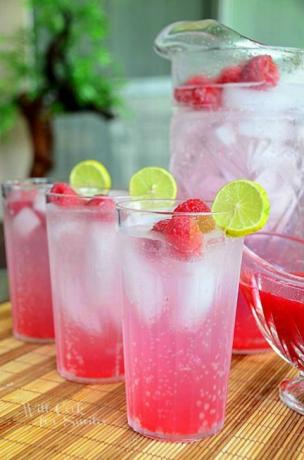 Himbeer-Limetten-Limonade