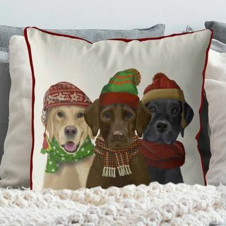 Winter-Labradors, Weihnachtskissen