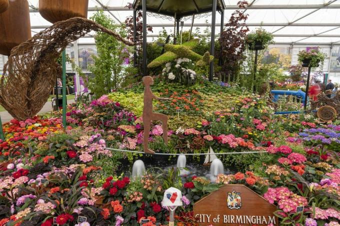 Die Stadt Birmingham steht im großen Pavillon der Rhs Chelsea Flower Show 2023