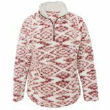 Mitglied Mark Ladies Burgunder Sherpa Pullover