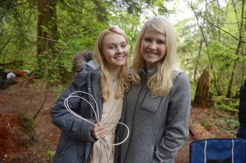 Elizabeth Smart am Set von I Am Elizabeth Smart