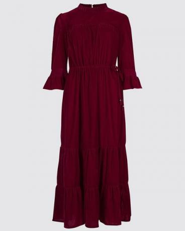 Rotes Samtkleid von M & S