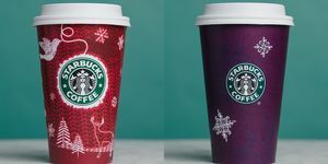 Starbucks rote Tassen