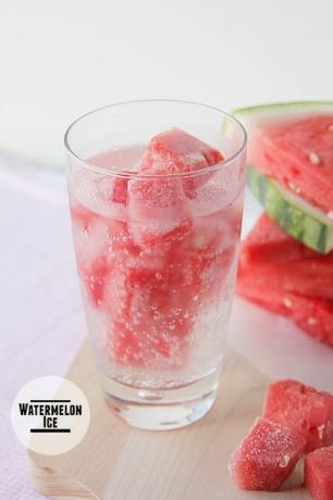 Wassermelonen-Eiswürfel-Rezept