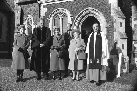 Billy Graham mit der königlichen Familie